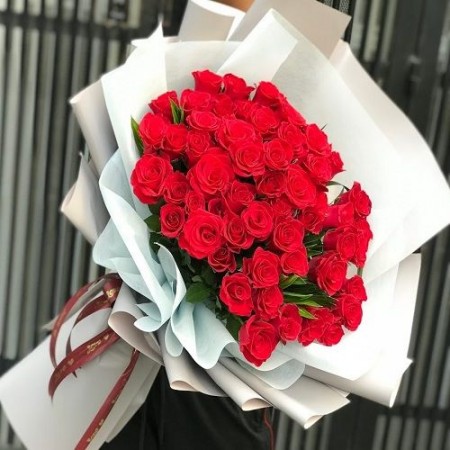 55 Adet Kırmızı Gül