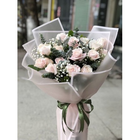 15 Adet Gül İthal (Beyaz)