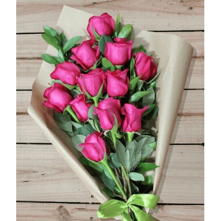 12 Adet Gül (Pembe)